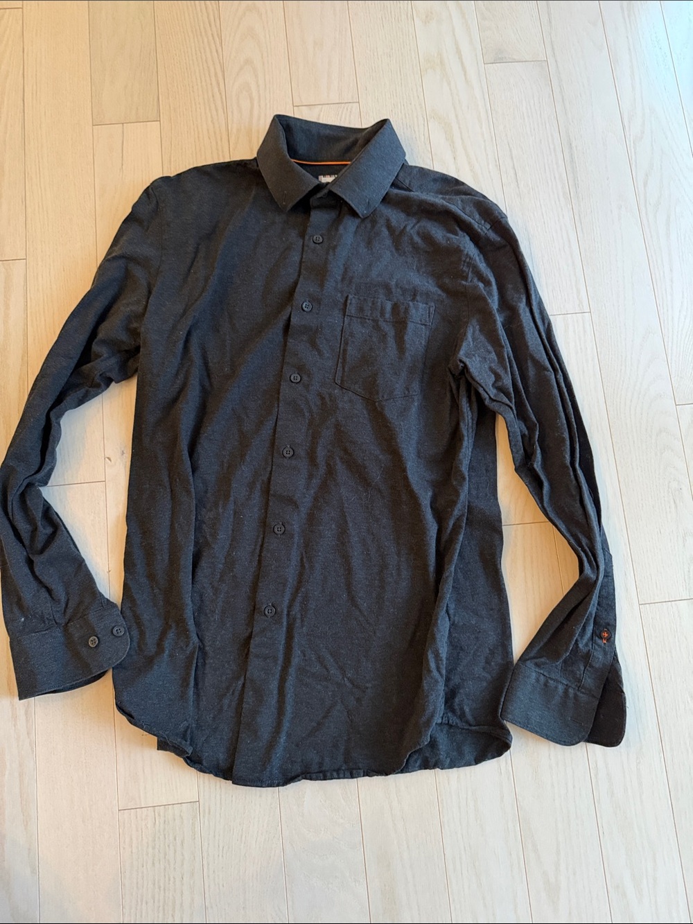 Mens grey marled dress shirt